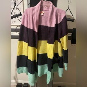 Evri striped cardigan 2x
